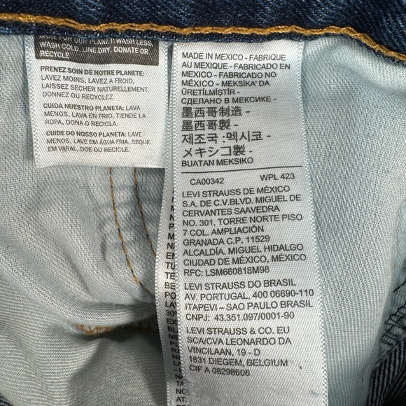 Levis 550 Straight Leg Jeans Mens Size 42X32 Medium Wash High Rise - Picture 6 of 15